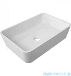 Omnires Parma umywalka nablatowa 50x35cm biały połysk PARMAUNBP