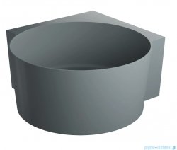 Omnires Ovo M+ wanna wolnostojąca narożna okrągła 120x120 cm ash grey mat OVO120WNAG