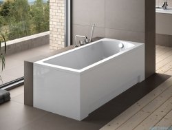 Besco Shea 170x70 wanna prostokątna + obudowa + syfon #WAS-170-PK/#OAP-170-UNI/19975