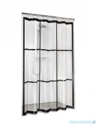 Sealskin Brix Zasłona prysznicowa 180x200cm Czarny/Przezroczysty 210961319