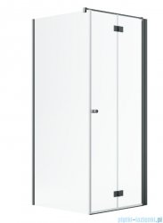 Radaway Nes Kdj B Brushed GunMetal kabina 80x75cm prawa szczotkowany grafit 10025080-92-01R/10039075-01-01