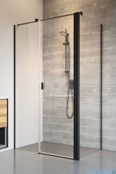 Radaway Nes Black Kds II kabina 110x100cm lewa czarny mat/szkło przejrzyste 10033110-54-01L/10040100-54-01