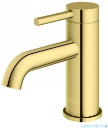 Kohlman Axel Gold bateria umywalkowa 14 cm złoty połysk QB100AGD