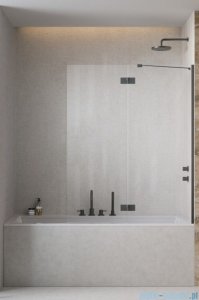 Radaway Essenza Brushed GunMetal PND II parawan nawannowy 120cm prawy szczotkowany grafit/przejrzyste 110002120-92-01R