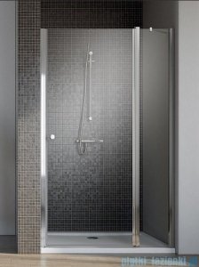 Radaway Eos II DWJ Drzwi prysznicowe 110x195 prawe szkło przejrzyste + brodzik Doros D + syfon 3799443-01R/SDRD1180-01