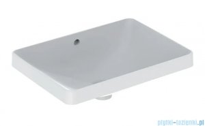 Geberit VariForm Umywalka prostokątna z przelewem szkliwiony spód 55x40 cm 500.737.01.2