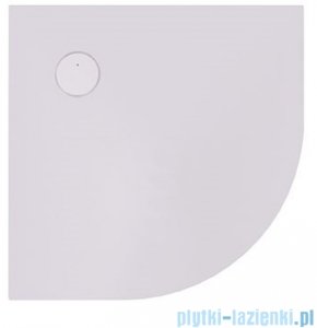 Sanplast Structure Mineral BP-M/STRUCTURE brodzik półokrągły 100x100x1,5 cm szary mleczny 645-360-0440-55-010
