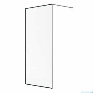 Radaway Modo F II Black kabina Walk-in 135x201cm Czarna szkło przejrzyste 10409135-54-01