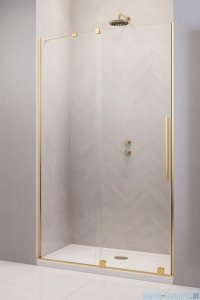 Radaway Furo Gold DWJ drzwi prysznicowe 90cm lewe szkło przejrzyste 10107472-09-01L/10110430-01-01
