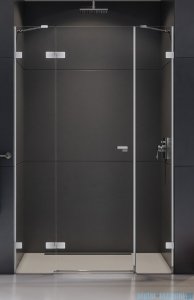 New Trendy Eventa drzwi wnękowe pojedyncze z dodatkową ścianką 170x200 cm przejrzyste lewe chrom EXK-4466
