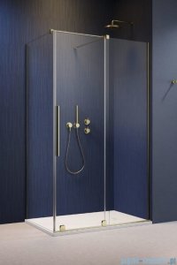 Radaway Furo Kdj Brushed Gold kabina 120x100cm prawa szczotkowane złoto 10104622-99-01R/10110580-01-01/10113100-01-01