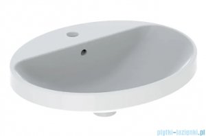 Geberit VariForm Umywalka owalna z półką z otworem na baterię 55x45cm 500.720.01.2