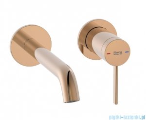 Roca ONA bateria umywalkowa podtynkowa ścienna Rose Gold EVERLUX-PVD  A5A359ERG0