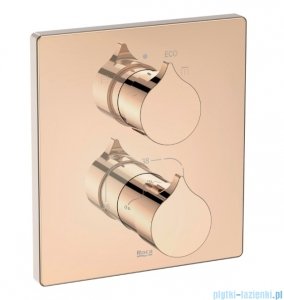 Roca Insignia bateria wannowo-prysznicowa termostatyczna podtynkowa Rose Gold EVERLUX-PVD-A5A0C3ARG0