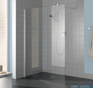 Kermi Filia Xp Ściana Walk-in Wall, stabilizator 45/przezroczyste KermiClean, profile srebrne 140x200cm FXTWG14020VPK