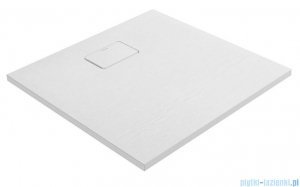 Oltens Bergytan brodzik kwadratowy 80x80 cm RockSurface biały 17100000