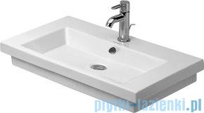 Duravit 2nd floor umywalka z przelewem z trzema otworami na baterie 600x430 mm 049160 00 30