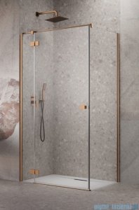 Radaway Essenza 8 Brushed Copper Kdj kabina 110x80cm lewa szczotkowana miedź 10480712-01-01L/10470337-93-01L/10113080-01-01