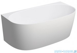 Omnires Valencia M+ wanna przyścienna 148x77 cm biały mat VALENCIA148WPBM