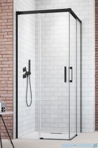 Radaway Idea Black Kdd kabina 75x120cm czarny mat/szkło przejrzyste 387066-54-01L/387064-54-01R