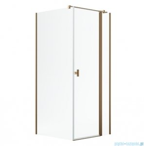 Radaway Nes Kdj II Brushed Copper kabina 100x100cm prawa szczotkowana miedź 10032100-93-01R/10039100-01-01