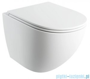 Omnires Ottawa Comfort SILENT POWER™ miska WC wisząca + deska wolnoopadająca biały mat OTTAWACSPMWBM