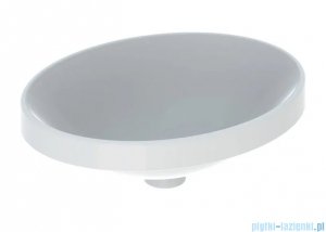 Geberit VariForm Umywalka owalna wpuszczana w blat bez przelewu 50x40cm KeraTect 500.710.00.2