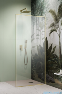 Radaway Modo F SL Brushed Gold II kabina Walk-in 80x201,6cm prawa Szczotkowane Złoto szkło przejrzyste 10419084-99-01R