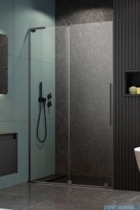 Radaway Furo SL Brushed GunMetal DWJ drzwi prysznicowe 90cm lewe szczotkowany grafit 10307472-92-01L/10110430-01-01