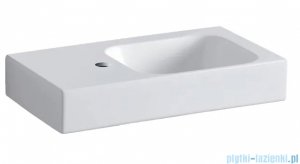 Geberit iCon Umywalka wisząca z powierzchnią odkładczą po lewej stronie 53x31cm KeraTect 124153600