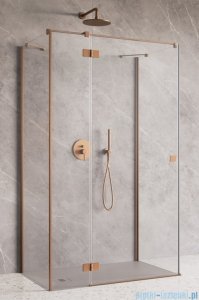 Radaway Essenza Brushed Copper Kdj+S kabina 75x110x75cm lewa szczotkowana miedź 1384049-01-01/1385023-93-01L/1384049-01-01