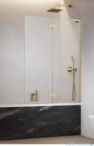 Radaway Essenza 8 SL Brushed Gold PND II parawan nawannowy 140cm prawy szczotkowane złoto/przejrzyste 10500140-99-01R