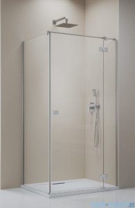 Radaway Essenza Kdj Brushed Nickel kabina 120x90cm prawa szczotkowany nikiel 1385042-91-01R/1384050-01-01