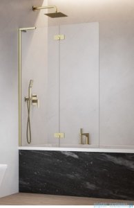 Radaway Essenza 8 SL Brushed Gold PND II parawan nawannowy 100cm lewy szczotkowane złoto/przejrzyste 10500100-99-01L