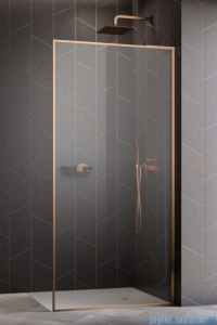 Radaway Modo F SL Brushed Copper II kabina Walk-in 90x201,6cm prawa Szczotkowana Miedź szkło przejrzyste 10419094-93-01R