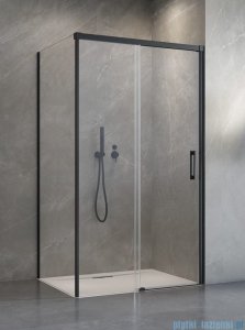 Radaway Idea Black Kds kabina prysznicowa 110x110 prawa czarny mat/szkło przejrzyste 10115110-54-01R/10117110-01-01
