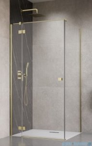 Radaway Essenza Kdj Brushed Gold kabina 90x70cm lewa szczotkowane złoto 1385044-99-01L/1384048-01-01
