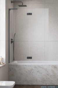 Radaway Essenza 8 SL Brushed GunMetal PND II parawan nawannowy 130cm lewy szczotkowany grafit/przejrzyste 10500130-92-01L