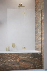 Radaway Essenza Brushed Copper PND II parawan nawannowy 130cm prawy szczotkowana miedź/przejrzyste 110002130-93-01R