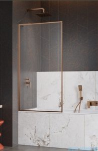 Radaway Modo F SL Brushed Copper PNJ II parawan nawannowy 50cm lewy szczotkowana miedź/przejrzyste 10406050-93-01L