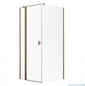 Radaway Nes Kdj II Brushed Copper kabina 110x100cm lewa szczotkowana miedź 10032110-93-01L/10039100-01-01
