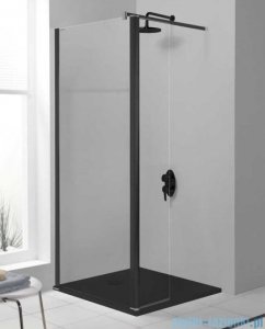 Sanplast Prestige III PR2/PRIII kabina Walk-In z elementem ruchomym 100x198 cm czarny matowy 600-073-0990-59-401