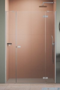 Radaway Fuenta Dwjs drzwi wnękowe 140cm prawe chrom połysk szkło przejrzyste 1384033-01-01R/1384090-01-01