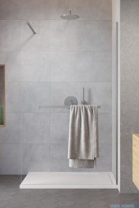 Radaway Modo New II Brushed Nickel z wieszakiem kabina Walk-in 80x200 szczotkowany nikiel 389084-91-01W