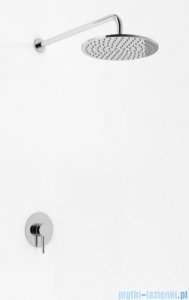 Kohlman Axel zestaw prysznicowy z deszczownicą 40 cm chrom QW220AR40