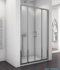 SanSwiss Top-Line TOPS4 Drzwi prysznicowe 4-częściowe 120cm profil połysk TOPS412005007