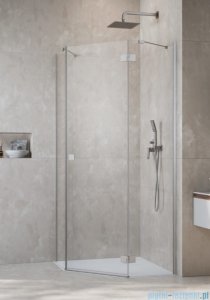 Radaway Essenza 8 Brushed Nickel Ptj kabina pięciokątna 100x100cm prawa szczotkowany nikiel 10490000-91-01R/10490300-01-01