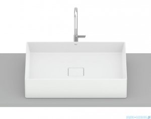 Roca Terra umywalka nablatowa 51x36 cm prostokątna Fineceramic biała powłoka SUPERGLAZE A32787ZS00