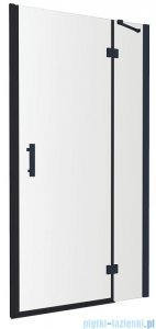 Omnires Manhattan drzwi prysznicowe 100x195cm przejrzyste profile czarne ADC10X-ABLTR