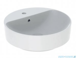Geberit VariForm Umywalka okrągła z półką z przelewem 45cm KeraTect 500.769.00.2